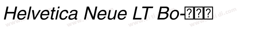 Helvetica Neue LT Bo字体转换